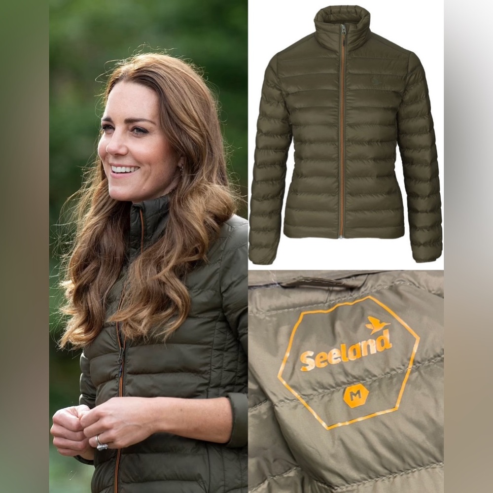 NWOT Seeland Hawker Green Quilted Jacket ASO Kate Middleton Royal - Medium